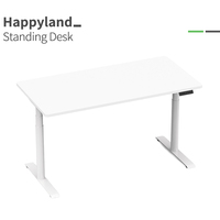 Pieds de table ronds motorisés, double moteur, bureau debout électrique réglable en hauteur pour un mobilier de bureau à domicile ergonomique