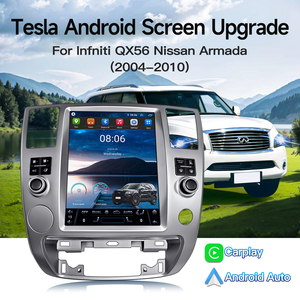 Autoradio Android vertical 12,1 pouces pour Infiniti QX56 Nissan Armada 2008-2011, CarPlay sans fil, Android Auto, GPS, stéréo, 8 Go, 128 Go - Product Image 1