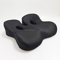 Oreiller en mousse à mémoire de forme de massage thérapeutique matelassé grande chaise de bureau coussin de dos de conducteur de voiture pour l'été-Halloween Noël
