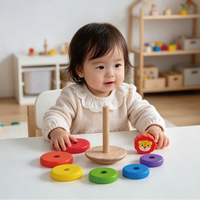 Juguete apilable inteligente de madera Montessori de diseño popular para niños