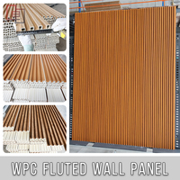 Panneau mural rainuré en WPC, imperméable, écologique, composite bois-plastique décoratif pour la décoration murale intérieure des bureaux et des maisons