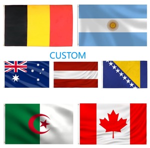 Drapeau promotionnel extérieur 2026 pour supporters de football, drapeau personnalisé 3x5ft, bannière personnalisée par sublimation, design personnalisé, à suspendre - Product Image 1