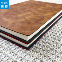 Carnet de notes en cuir PU premium 210 mm * 148 mm (A5) pour réunions d'affaires, bureau et cadeau