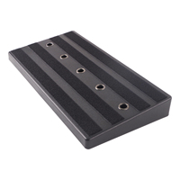 Pedalboard gitar Mini RPB-2BK dengan tas jinjing menampilkan bahan aluminium dan plastik
