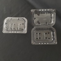 Conteneur en plastique transparent ventilé en RPET recyclé, écologique, capacité 150g, prêt à être expédié, pour l'emballage des fruits