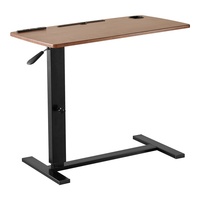 Bureau moderne et tendance en bois, réglable en hauteur pneumatiquement, avec interface USB, design carré pliable et mobile pour chambre et bureau