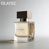 Botella de Perfume de Vidrio Personalizada con Tapa de Madera Disponible en 30ml, 50ml y 100ml para Fragancias, Ideal para Regalos