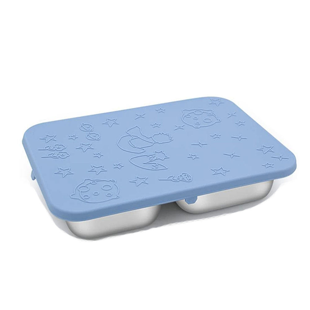 กล่องอาหารกลางวันฝาสีฟ้า