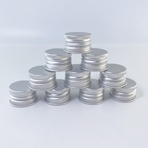 Wholesale 24mm Aluminum Bottle Screw Cover Cap 24*15mm Cosmetics Metal Lid Beauty Product Closures
