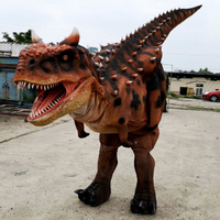 Costume de Carnotaurus animatronique fait main à vendre ou tenues interactives sur le thème des dinosaures pour parcs extérieurs