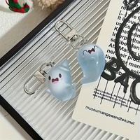 Porte-clés fantôme lumineux en résine en gros pour sac, téléphone, voiture – Breloque créative et mignonne, décoration suspendue, cadeau élégant et tendance