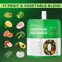 Supplément liquide de perte de poids végétalien biologique ODM/OEM Multivitamine naturelle de salade verte dans l'emballage de sachet boisson d'extrait diététique
