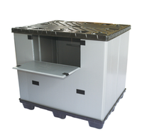 Emballage automatique du fabricant Boîtes autonettoyantes Palette en plastique Gaylord empilable et pliable Emballage de pièces automobiles
