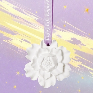 Handmade treo thơm hoa gốm thơm tủ quần áo Xe làm mát không khí nhà hương thơm Sứ Tinh dầu khuếch tán - Product Image 3