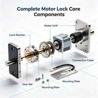 Conjunto Completo de Motor de Acero Inoxidable Orbita para Sistema de Control de Acceso Inteligente para Hoteles, Certificación CE RoHS, 1 Año de Garantía