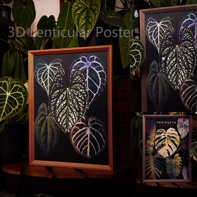 Thermal Planting Home Decoration Hanging 3D Flip Effect Custom Poster Holographic Lenticular Wall Art for Home Decor