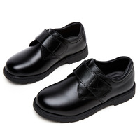 Chaussures Scolaires en Cuir Véritable pour Garçons, en Cuir de Vachette, Noires, pour Enfants, Idéales pour le Campus et les Cérémonies, Chaussures de Performance pour Élèves du Primaire