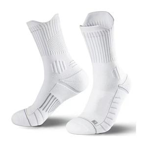 Elite Men's Basketball Sports <span class=keywords><strong>Socks</strong></span> Tamanho Grande Mid-Calf Prático Non-Slip Toalha Inferior Meias Profissionais para Outdoor - Product Image 6