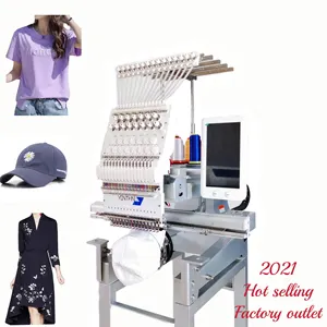 Yonthin sıcak satış tek kafa 3D t shirt logo şapka bilgisayarlı nakış makinesi tuğrası makinesi nakış broder 15011201