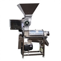 Roestvrijstalen schroefpers, machine voor het vermalen en persen van passievrucht, wortel en ananas, -persmachine voor sapseparatie