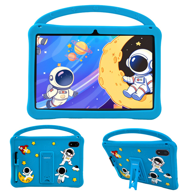 New Veidoo 64 ROM Android 15 WIFI 6 Kids Tablet 10" IPS Drop-proof Educational Parental Controls Pre-installed IWawa Software