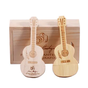 Chiavetta Usb promozionale per chitarra in legno chiavetta Usb da 2gb 4gb 128gb chiavetta Usb da 8gb Pendrive regalo musicale