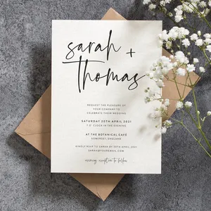 Custom Printing Paper Wedding Card Wedding Invitation