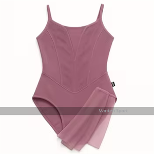 <span class=keywords><strong>Justaucorps</strong></span> de <span class=keywords><strong>danse</strong></span> en maille pour <span class=keywords><strong>femme</strong></span>, <span class=keywords><strong>avec</strong></span> bretelles spaghetti, costume de ballet lyrique pour la scène, tenue de gymnastique personnalisable - Product Image 2