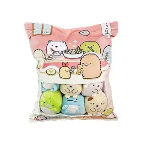 wholesale a bag of plush kawaii plush toys totoro dolls pudding snack pillow dreamlites children toys