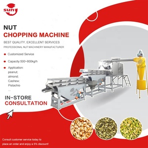 Equipo comercial para cortar en cubitos, nuez, almendra, avellana, anacardo, pistacho, cacahuete, cortador, trituradora de nueces, máquina cortadora - Product Image 1