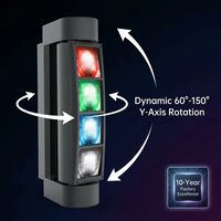 Nueva Oferta Destacada: Luz Móvil de 8 Cabezas Tipo Araña RGBW LED con Haz Giratorio, Control DMX512/Sonido, IP33, Iluminación para Conciertos (Función Maestro-Esclavo)