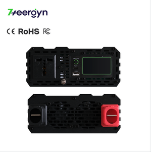 Convertisseur à onde sinusoïdale pure 1000W, 2000W <span class=keywords><strong>de</strong></span> crête, DC 12V/<span class=keywords><strong>24V</strong></span> vers AC 110V/220V, avec démarrage progressif, pour camping-car, marine, hors réseau - Product Image 3