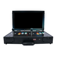 Borne d'arcade de table en métal / Mini borne verticale avec écran LCD de 19 pouces et carte de jeu 10188-en-1 pour 2 joueurs