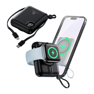 พาวเวอร์แบงค์แม่เหล็ก 10000mAh 15w ชาร์จเร็ว พกพาสะดวก ไร้สาย 3 in 1 ดีไซน์บางเฉียบ พร้อมหน้าจอ LED ลดราคาพิเศษ - Product Image 2