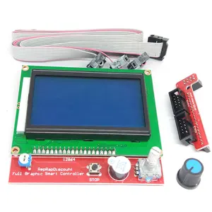 官方LCD12864套件智能控制器Reprap 12864液晶模块，用于3D打印机主板配件