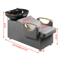SW Beauty Lit de lavage et de massage confortable pour salon de coiffure et spa capillaire, avec bac, en promotion