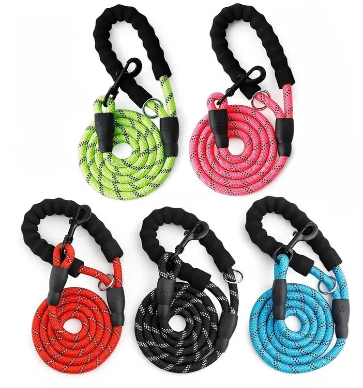 Pet Leash Rope Pulling Harness Vest Luxury Strong Chain Leads Custom Cool Head Guy Leashes Choke Long Dog Oem Collar Nylon Solid