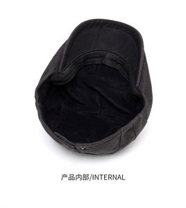 Gorra Plana Estilo Británico Vintage para Hombre, Gorro Ivy Forrado para Invierno, Venta al Por Mayor - Product Image 4