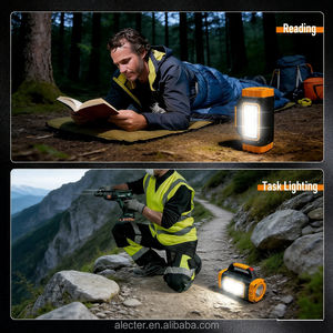 Linterna Solar de Emergencia Recargable, 300 Lúmenes, 8 Modos, Batería de 2000 mAh, LED USB, Portátil, Resistente al Agua IP54, Luz Cálida de 3500K - Product Image 6