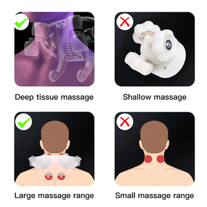 2025 100% Original Shiatsu amasado masajeador de cuello y hombros alivio del dolor muscular cuerpo músculo Shiatsu masajeador de cuello y espalda - Product Image 6