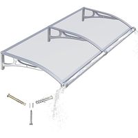 Auvent de voiture léger et robuste en aluminium, auvent fixe en polycarbonate, abri contre la pluie pour véhicule extérieur, professionnel et personnalisé