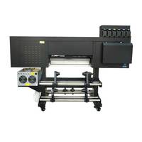 Printer Uv Dtf Digital, Printer Inkjet Digital, Printer tiga I3200 3d Emboss + mesin cetak pernis