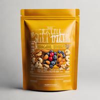 Bolsa Doypack de Aluminio y Plástico Personalizada al por Mayor, con Cierre Hermético, Resistente a la Humedad, de Grado Alimenticio, con Ventana Brillante, para Nueces Crudas