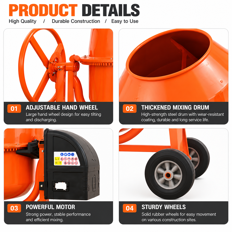 Portable Mini Concrete Mixer Pump Machine High Performance Hydraulic ...
