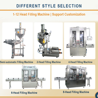 Ligne de remplissage de bouteilles de bocal à piston semi-automatique de haute qualité huile miel détergent pâte liquide fabriqué Expert Company