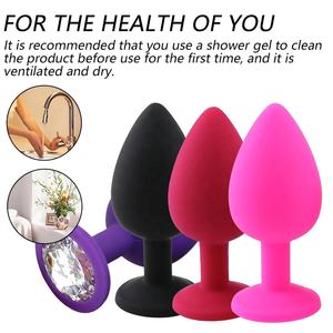 S/M/L silicona Butt Plug Anal vibrador masaje de próstata y entrenador para parejas adultos juguetes sexuales eróticos para Mujeres Hombres <span class=keywords><strong>Gay</strong></span> - Product Image 4