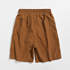 Pantalones cortos de seda helada con logo personalizado para hombre, de verano, de alta calidad, de secado rápido, para ejercicio, pantalones de cinco puntos, holgados, informales, cómodos para la playa. - Product Image 6