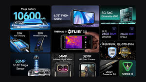 Téléphone robuste Ulefone Armor 27T Pro Plus, écran 120 Hz, appareil photo principal 50 MP, téléphone mobile 12+256 Go, Android 15, antichoc, 5G, smartphone thermique - Product Image 5