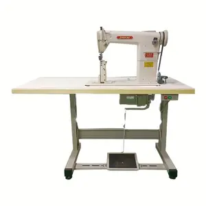 direct drive lock stitch single/double needle sewing machine for shoes leather high post bed sewing machine