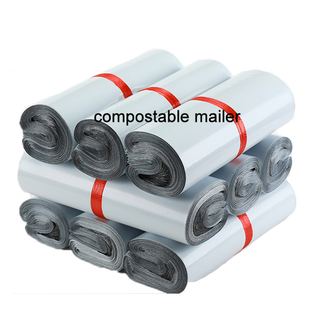 Manufacturer Biodegradable  Compostable Mailer Polymailer Shipping Packaging Mailing Bags for Clothing